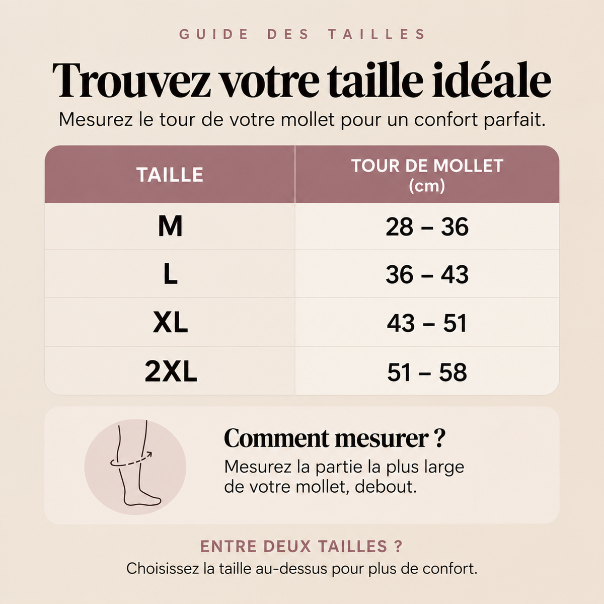 Chaussettes de compression en bambou