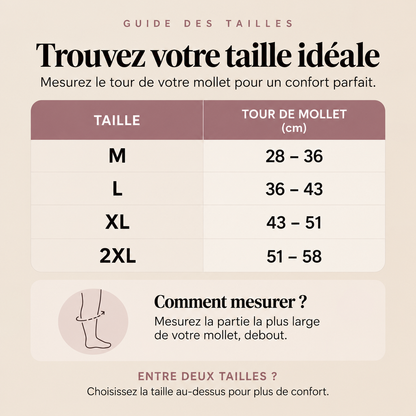 Chaussettes de compression en bambou