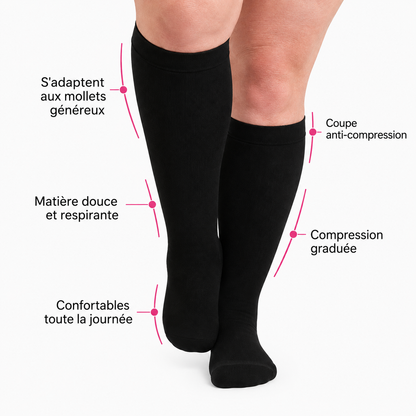 Chaussettes de compression en bambou