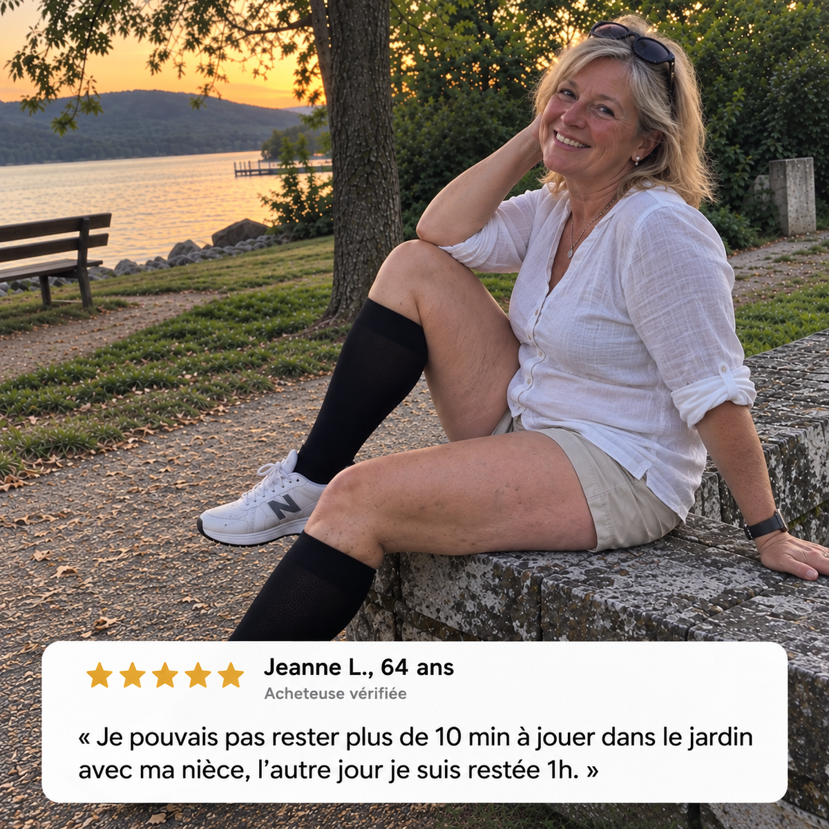 Chaussettes de compression confortables en bambou