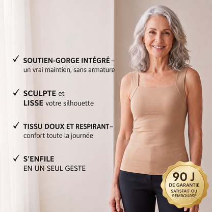 Débardeur à Maintien Intégré  Sans Soutien-Gorge