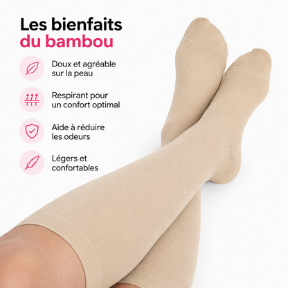 Chaussettes de compression en bambou
