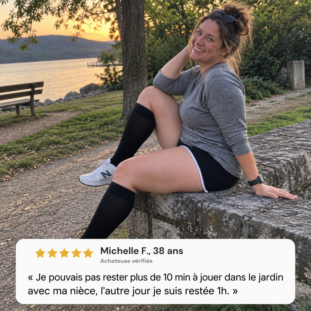 Chaussettes de compression en bambou