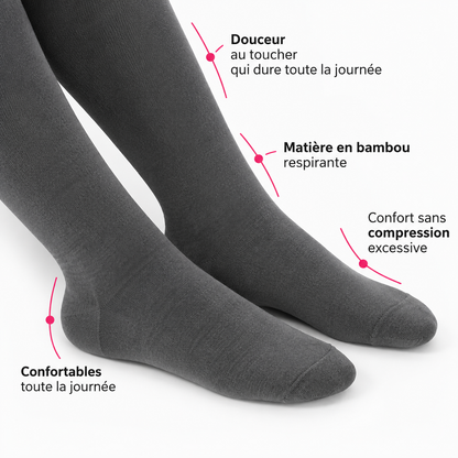Chaussettes de compression en bambou