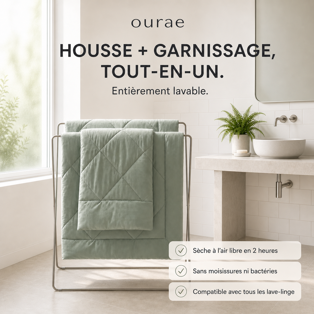 Peasy Sleep® Couette 2-en-1 Élimination du drap